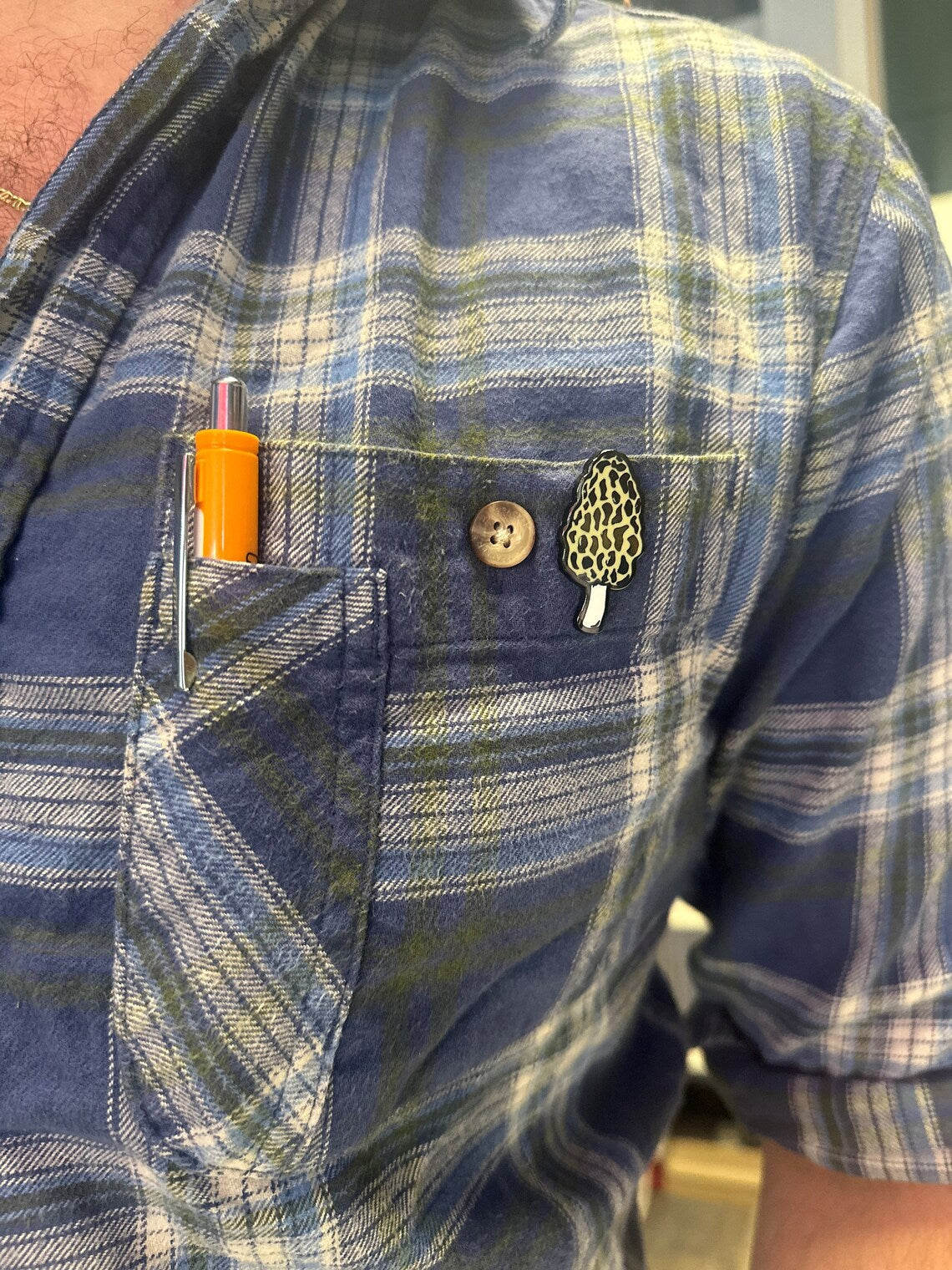 Morel Mushroom Pin